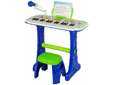 Elektryczne Pianino Keyboard Dla Dzieci Niebieskie Nuty USB