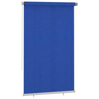 vidaXL Roleta zewnętrzna, 140x230 cm, niebieska, HDPE