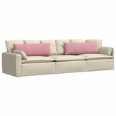 Poduszki na sofę 2 pcs Różowy 120 x 40 cm Tkanina sztruksowa