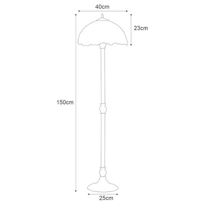 Lampa podłogowa K-F16835 z serii ROSE