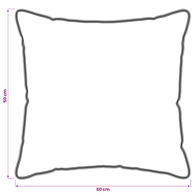 Poduszka 2 pcs Beżowy 50 x 50 cm Włókno Kapok
