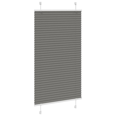 Roleta plisowana antracytowa 80x150 cm Szerokość tkaniny 79,4cm