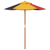 Parasol ogrodowy dla dzieci, na drewnianym słupku, Ø120x140 cm