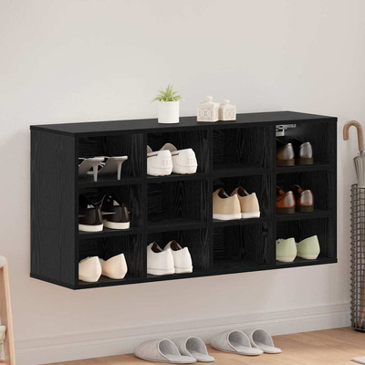 Szafka na buty z półką Czarny Dąb 103 x 30 x 51 cm