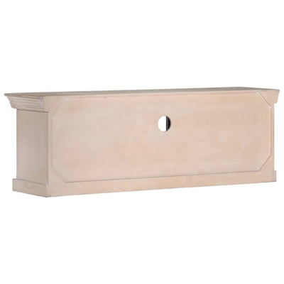 vidaXL Szafka pod TV, biała, 120 x 30 x 40 cm, lite drewno mango