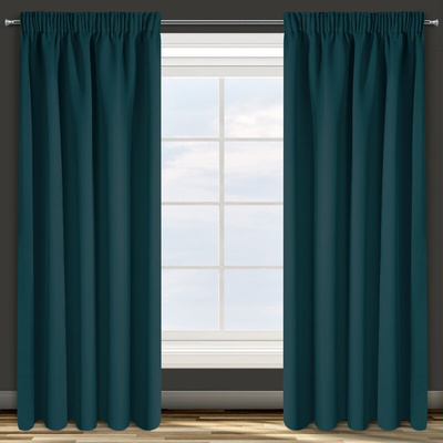 Zasłona Parisa ciemnoturkusowa 140x270