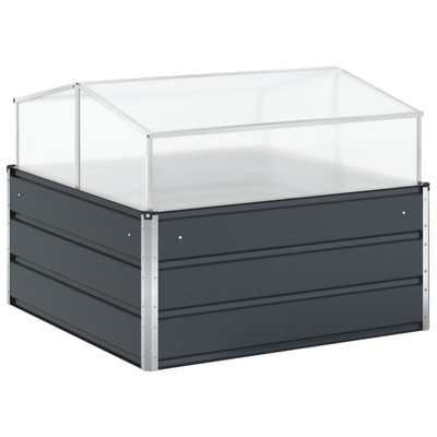 Donica Antracyt 100 x 100 x 77 cm Stal Galwanizowana