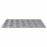 Stopień Prostokątny 4 pcs Srebrny 60 x 50 cm Aluminium