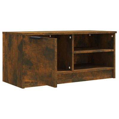 Szafka pod telewizor, 2 szt., przydymiony dąb, 80x35x36,5 cm