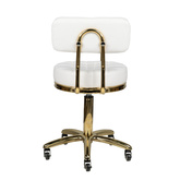 Taboret kosmetyczny Gold AM-961 biały 131988