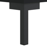 vidaXL Biurko, czarne, 140x50x75 cm, materiał drewnopochodny