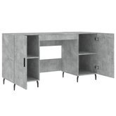 vidaXL Biurko, szarość betonu, 140x50x75 cm, materiał drewnopochodny wariant 11