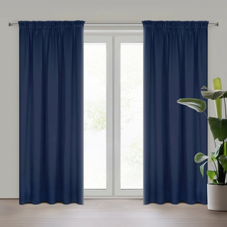 Zasłona Parisa granatowa 140x270