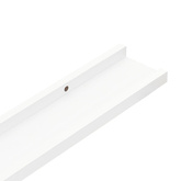 vidaXL Półki ścienne na zdjęcia, 2 szt., białe, 60x9x3 cm, MDF