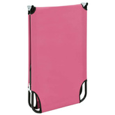 vidaXL Składany leżak, stal, różowy