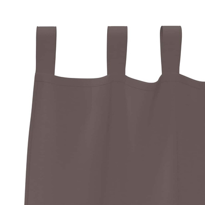 Firany blackout z kółkami 2 pcs Ciemny brąz 260 x 140 cm