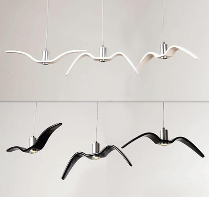 LAMPA WISZĄCA MEWA BIAŁA 38cm AD193