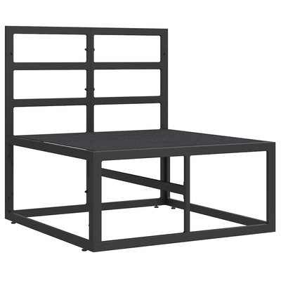 Meble Ogrodowe Metal Czarny i antracyt 70 x 71,5 x 71 cm