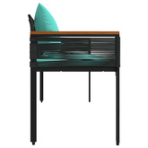 Ławka ogrodowa 2 -Seater 117 x 54 x 74.5 cm polirattan