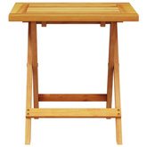 vidaXL Leżaki, 2 szt., ze stolikiem, lite drewno akacjowe