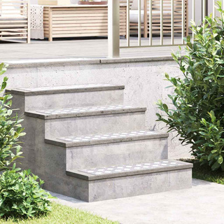 Stopień Prostokątny 4 pcs Srebrny 70 x 20 cm Aluminium