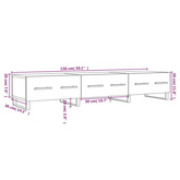 vidaXL Szafka pod TV, czarna, 150x36x30 cm, materiał drewnopochodny