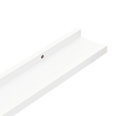 vidaXL Półki ścienne na zdjęcia, 2 szt., białe, 60x9x3 cm, MDF