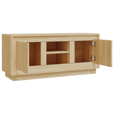 vidaXL Szafka pod TV, dąb sonoma, 102x35x45 cm materiał drewnopochodny