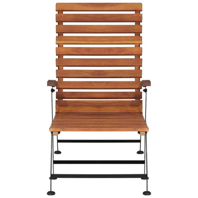 vidaXL Leżak tarasowy, lite drewno akacjowe