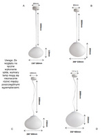 Gregg Pebble Pendant Lamp Rozmiar C ADANI AD109