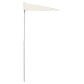 Półokrągły parasol ogrodowy na słupku, 180x90 cm, piaskowy