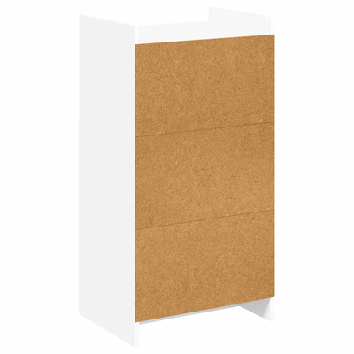 Szafka na buty Biały 48 x 36 x 92 cm Drewno inżynieryjne
