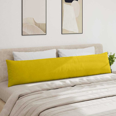 Poduszki na sofę 2 pcs Żółty 200 x 40 cm Tkanina sztruksowa