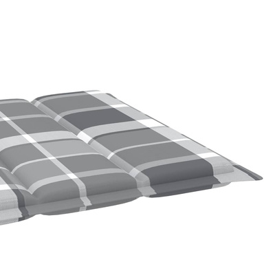 vidaXL Leżak ze stolikiem i poduszką, lite drewno tekowe