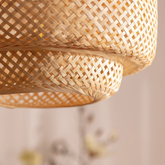 Lampa Wisząca Boho z Bambusa Abruzzo Livia 42cm E27