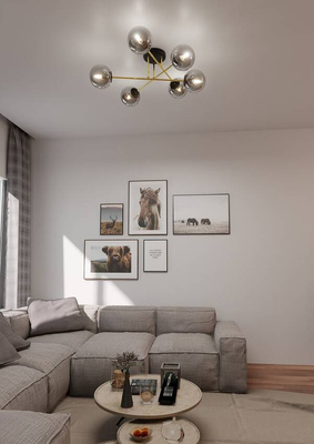 Lampa sufitowa MAGNUM 6 BL GRAFIT