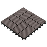 Płytka Tarasowa 11 pcs Ciemny brąz 30 x 30 cm