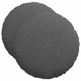 Poduszki na siedziska 2 pcs Ciemnoszary ?50 x 19 cm