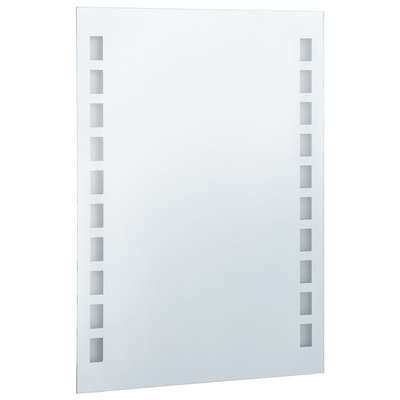 vidaXL Ścienne lustro łazienkowe z LED, 60 x 80 cm