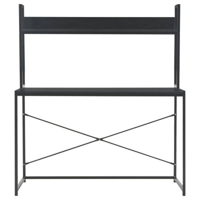 vidaXL Biurko komputerowe, czarne, 120 x 60 x 138 cm