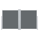 Zwijana markiza boczna, antracytowa, 140 x 600 cm