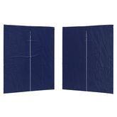 Ściana boczna namiotu na imprezy 2 pcs niebieski 200 x 195 cm