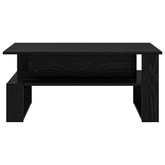 Stolik kawowy Czarny Dąb 90 x 50 x 40 cm Drewno inżynieryjne