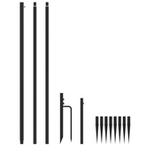 vidaXL Choinka z lampek, wewn./zewn., 400 niebieskich diod LED, 2,5 m