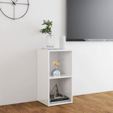 vidaXL Szafka pod TV, wysoki połysk, biała, 72x35x36,5 cm