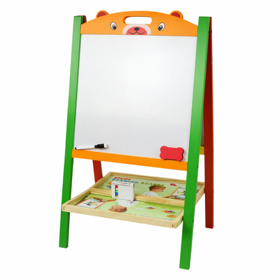 Dwustronna Tablica Edukacyjna Magnetyczna Kredowa 2w1 Pisak Litery Liczby