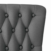Fotel typu slipper Ciemnoszary 56,5 x 70 x 110 cm tkanina