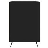 vidaXL Biurko, czarne, 140x50x75 cm, materiał drewnopochodny