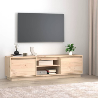 Szafka pod telewizor, 140x35x40 cm, lite drewno sosnowe