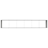 Donica Antracyt 580 x 100 x 45 cm Stal Galwanizowana